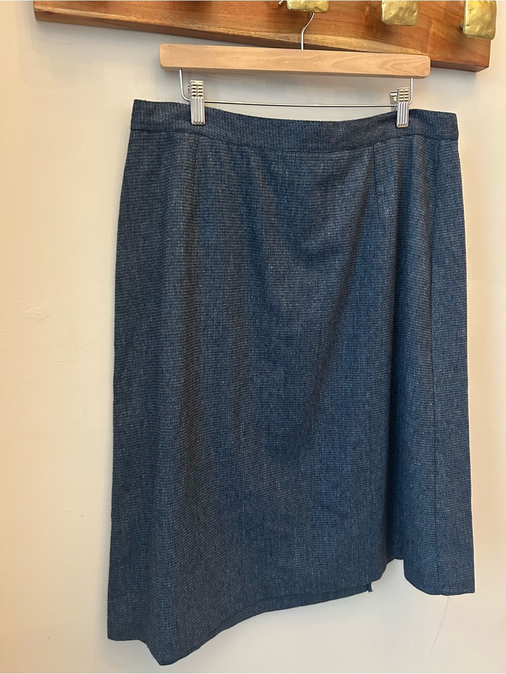 Vintage Pleated Skirt Wool Blend Dark Academia Preppy Classic size 40 - Picture 8 of 14
